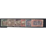 Cirenaica 1923 Marcia su Roma serie 5/10 annulli poco leggibili. Cat. € 450