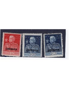 Cirenaica 1925 Anno Santo serie n° 17/22. Cat. € 100 (**)