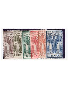 Cirenaica 1926 S. Francesco serie n° 27/31. Cat. € 90 (**)