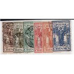 Cirenaica 1925/26 Giubileo dent. 11 serie n° 23/25. Cat. € 70 (U)