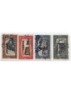 Cirenaica 1926 Istituto Coloniale serie n° 32/37. Cat. € 95 (U)