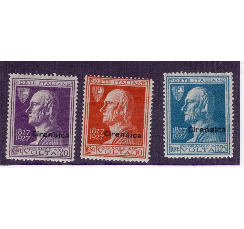 Cirenaica 1927 Milizia I serie n° 38/41. Cat. € 60 (**)
