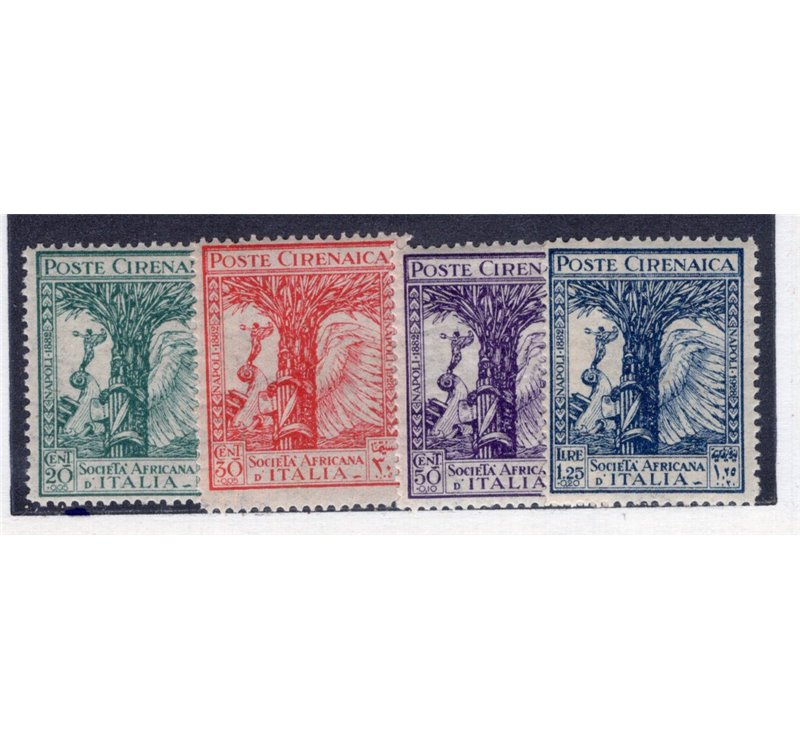 Cirenaica 1927 Volta serie n° 42/44. Cat. € 125 (**)