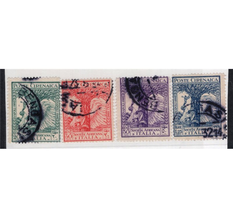 Cirenaica 1927 Volta serie n° 42/44. Firm.: Chia. Cat. € 180 (U)