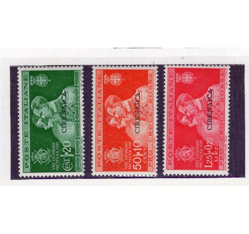 Cirenaica 1929 Milizia II serie n° 49/52. Cat. € 100 (**)