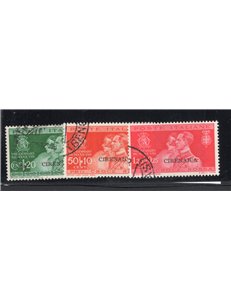 Cirenaica 1929 Montecassino serie n° 53/59. Cat. € 375 (U)