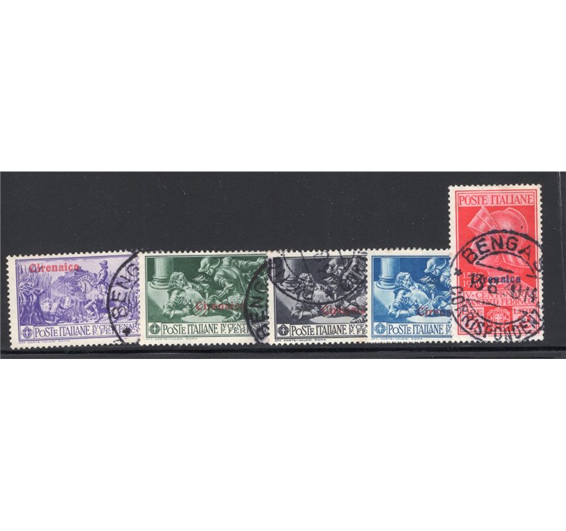 Cirenaica 1930 Nozze del Principe serie n° 60/62. Cat. € 50 (U)