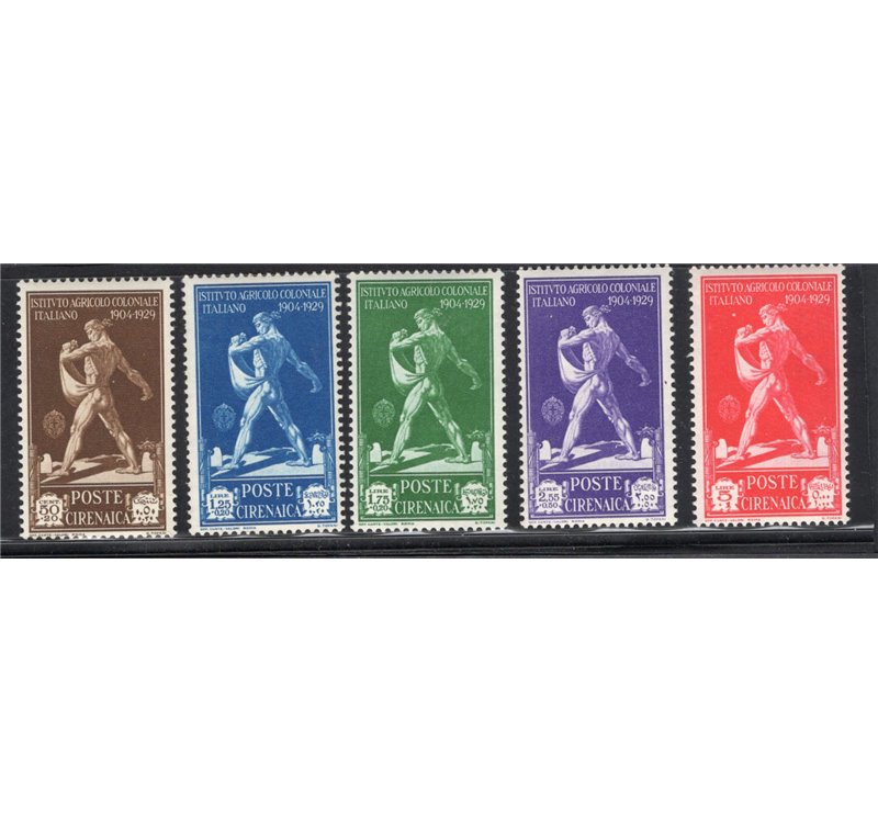 Cirenaica 1930 Nozze del Principe serie n° 60/62. Cat. € 25 (**)