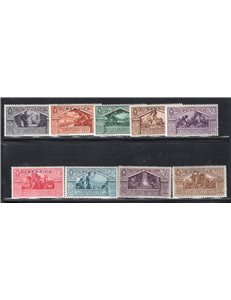 Cirenaica 1930 Pro Istituto Coloniale Agricolo serie n° 72/76. Cat. € 165 (**)
