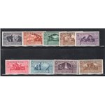 Cirenaica 1930 Pro Istituto Coloniale Agricolo serie n° 72/76. Cat. € 165 (**)