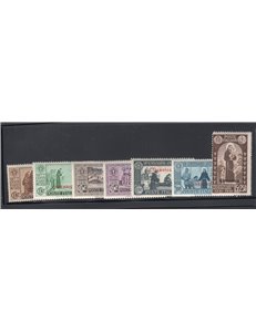 Cirenaica 1930 Virgilio serie n° 77/85. Cat. € 75 (**)