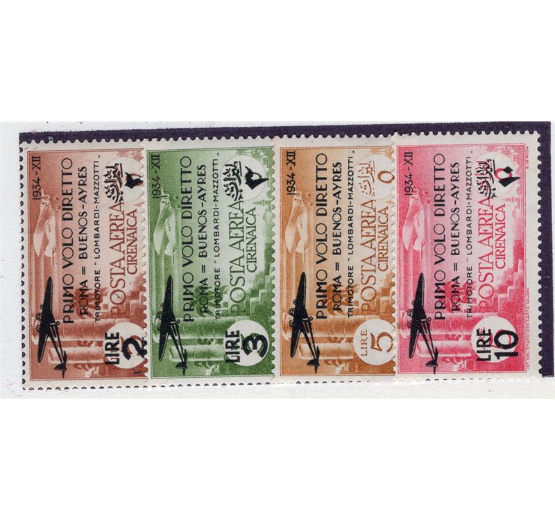 Cirenaica 1932 P.A. Soggetti africani serie n° 6/11. Cat. € 120 (U)