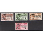 Cirenaica 1934 P.A. 1° Volo Roma Buenos Aires serie n° 20/23. Cert.: IC. Cat. € 550 (U)