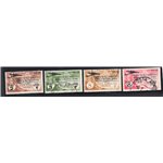 Cirenaica 1934 P.A. 1° Volo Roma Buenos Aires serie n° 20/23. Cert.: IC. Cat. € 550 (U)