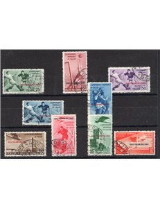 Egeo 1934 Calcio serie n° 75/79 + P.A. 34/37. Cert.: IC. Cat. € 2.000 (U)