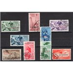 Egeo 1934 Calcio serie n° 75/79 + P.A. 34/37. Cert.: IC. Cat. € 2.000 (U)