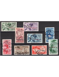 Egeo 1934 Calcio serie n° 75/79 + P.A. 34/37. Cert.: IC. Cat. € 2.000 (U)