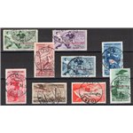 Egeo 1934 Calcio serie n° 75/79 + P.A. 34/37. Cert.: IC. Cat. € 2.000 (U)