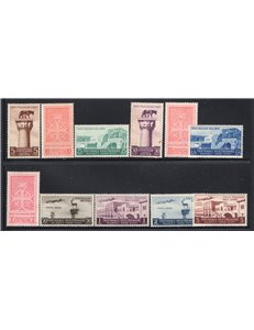 Egeo 1940 1° Mostra Triennale d'Oltremare serie n° 111/17 + P.A. 52/55. Cat. € 70 (**)