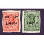 Egeo Occup. Tedesca 1944 Espressi serie n° 5/6. Cat. € 20 (**)