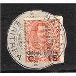 Eritrea 1903 Floreale soprast. serie n° 19/29. Cat. € 160 (U)
