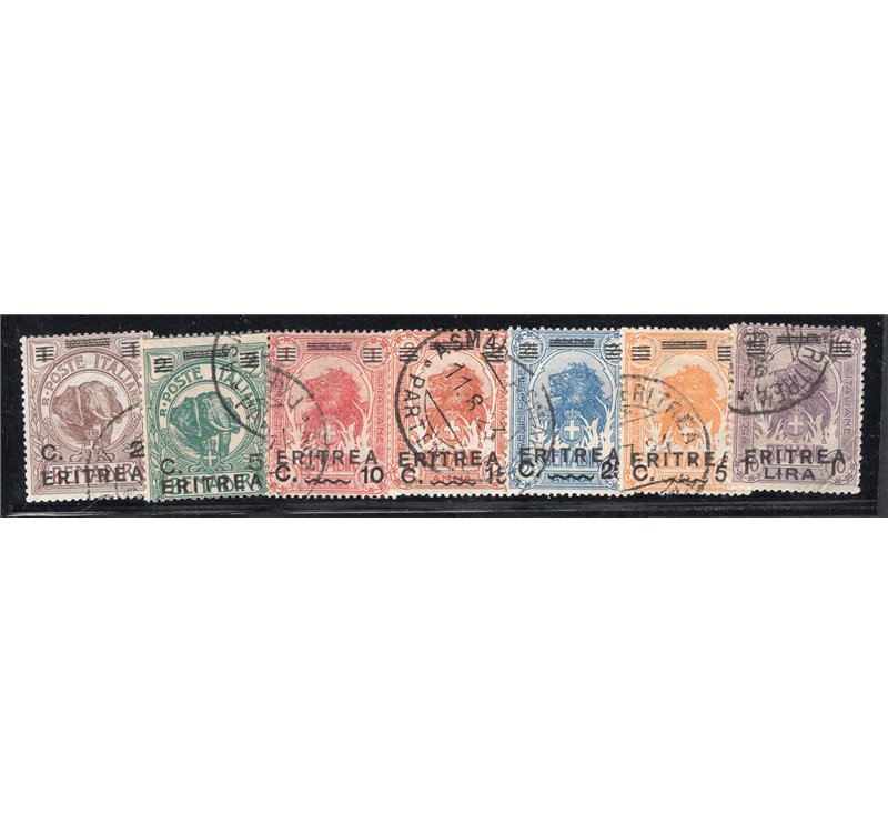 Eritrea 1922 Vittoria serie n° 50/53. Cat. € 50 (U)