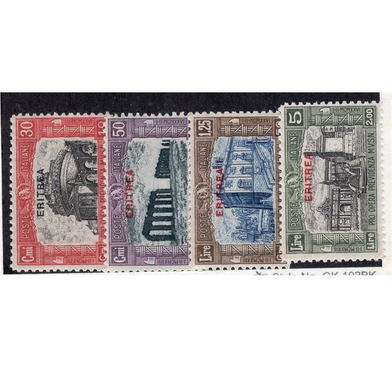 Eritrea 1928 Pro Società Africana serie n° 132/35. Cat. € 60 (**)