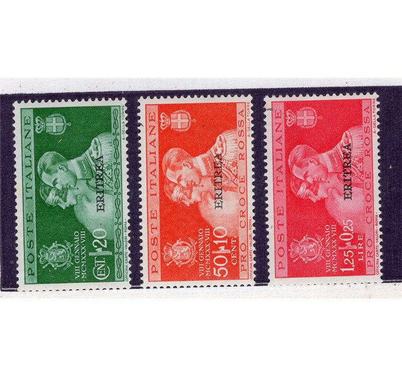 Eritrea 1929 Milizia II serie n° 138/41. Cat. € 100 (**)