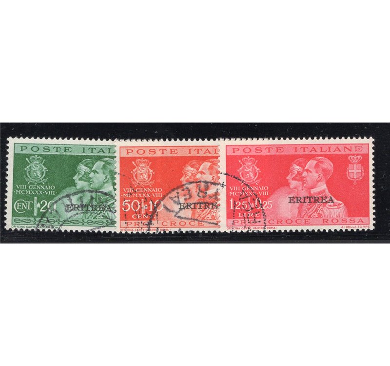 Eritrea 1928/29 Soprast. serie n° 142/43. Cat. € 200 (U)
