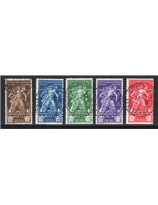 Eritrea 1930 Ferrucci serie n° 165/69. Cat. € 175 (U)