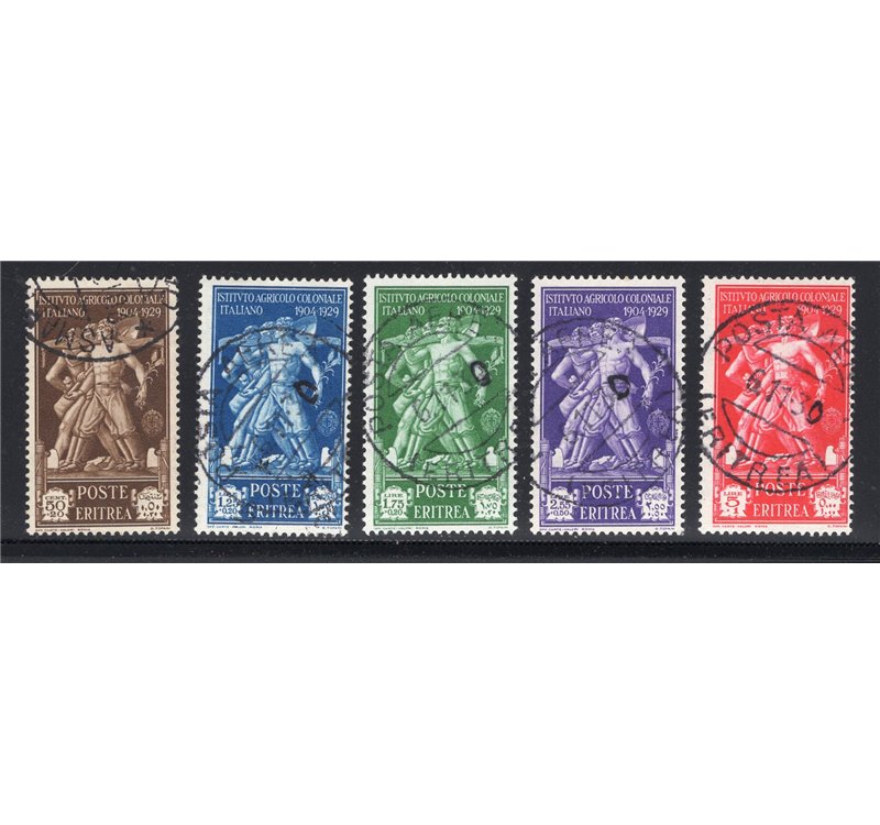 Eritrea 1930 Ferrucci serie n° 165/69. Cat. € 175 (U)