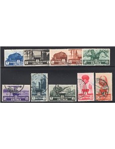 Eritrea 1933 Soggetti africani serie n° 203/12. Cat. € 65 (U)