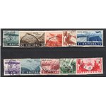 Eritrea 1934 Mostra Coloniale serie n° 220/25 + P.A. 1/6. Cat. € 450 (U)