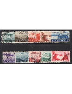 Somalia 1936 P.A. Soggetti africani serie n° 17/26. Cat. € 120 (U)