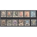 Libia 1917/18 Pittorica con filigrana coron serie n° 21/32. Firm.: Chia. Cat. € 375 (U)