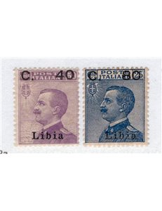 Libia 1922 Vittoria serie n° 34/37. Cat. € 30 (**)