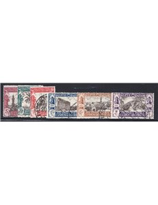 Libia 1927 I Fiera di Tripoli ordinaria serie n° 66/71. Cat. € 130 (U)