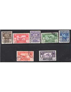 Libia 1928/29 Soprast. serie n° 78/80. Cat. € 150 (U)