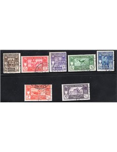 Libia 1930 IV Fiera di Tripoli serie n° 87/93. Cat. € 375 (U)