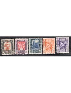 Libia 1924 Sibilla libica dent. 14 serie n° 40/43. Cat. € 35 (**)