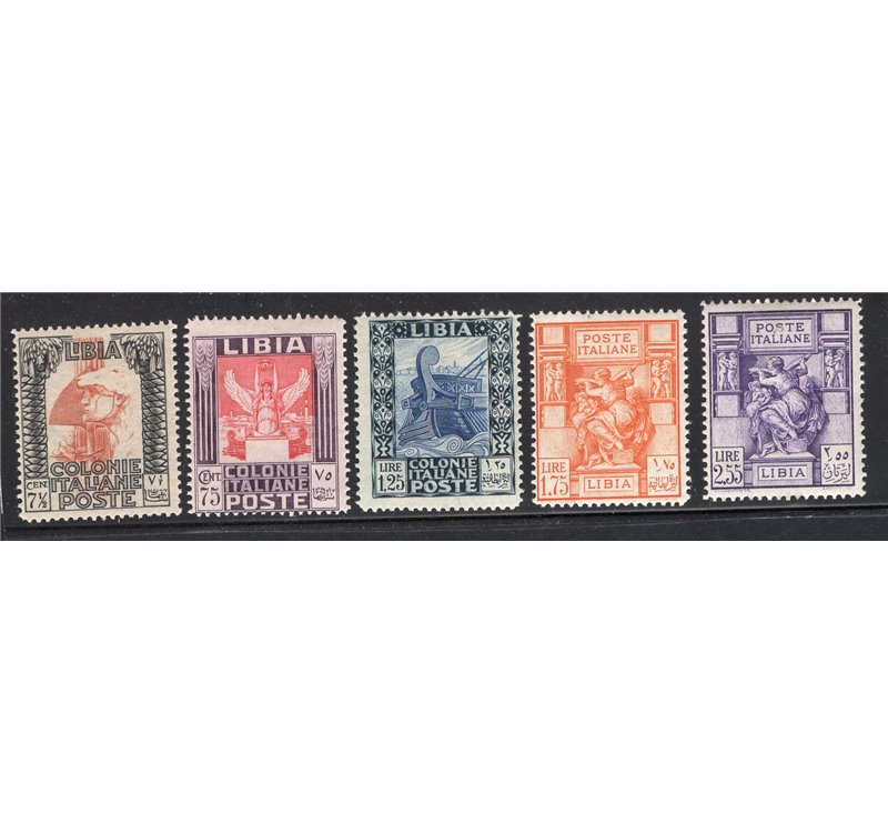 Libia 1924 Sibilla libica dent. 14 serie n° 40/43. Cat. € 35 (**)