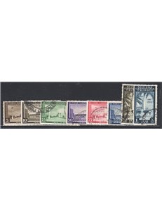 Libia 1937 XI Fiera di Tripoli serie n° 142/43 + P.A. 32/33. Cat. € 220 (U)