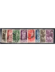 Libia 1938 XII Fiera di Tripoli serie n° 146/51 + P.A. 34/35. Cat. € 30 (U)