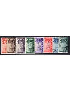 Libia 1940 Mostra Triennale d'Oltremare serie n° 164/70 + P.A 41/44. Cat. € 60 (U)