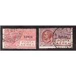 Libia 1941 Asse Italo Tedesca serie n° 171/77 + P.A. 45. Cat. € 220 (U)