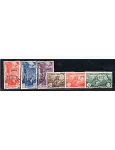Libia 1940 P.A. soggetti vari serie n° 46/51. Cat. € 25 (**)