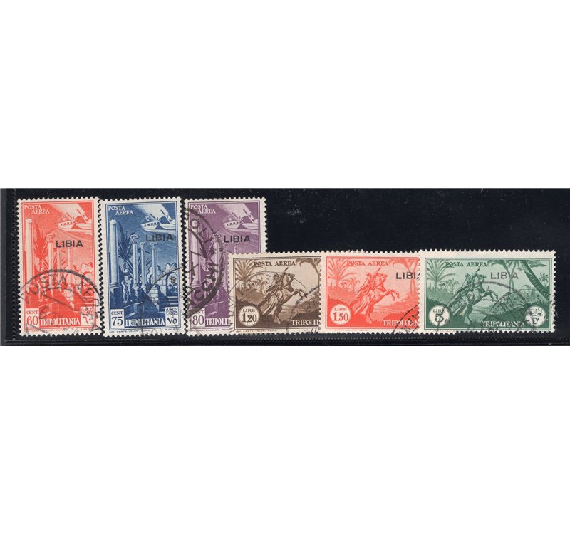 Libia 1940 P.A. soggetti vari serie n° 46/51. Cat. € 25 (**)