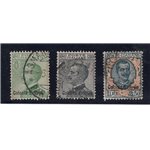 Eritrea 1903 Segnatasse 10 £ azzurro e carminio soprast. " in alto n° 11. Cert.: Biondi. Cat. € 1.100 (U)
