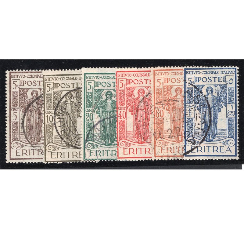 Eritrea 1925/26 Giubileo dent. 11 serie n° 96/98. Cat. € 111 (U)