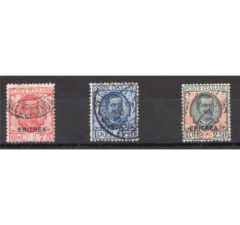 Eritrea 1926 Istituto Coloniale serie n° 107/12. Cat. € 95 (U)